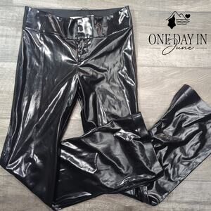 Alice + Olivia Faux Leather Boot Cut Pants Size 8